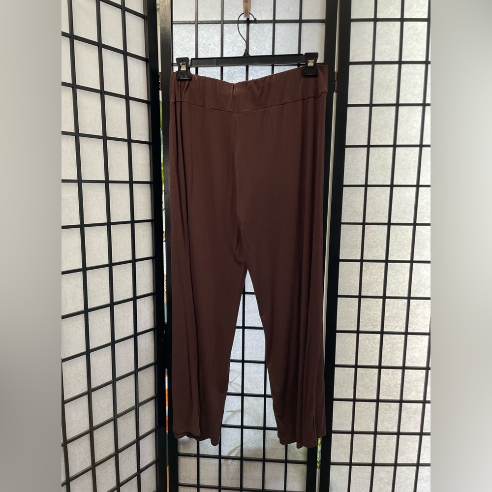 Mr. Max Brown, Wide Leg Pull On Pants, SZ Large